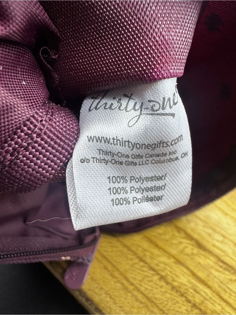 Thirty-One Get Creative Double Pouch in Sparkling Plum
